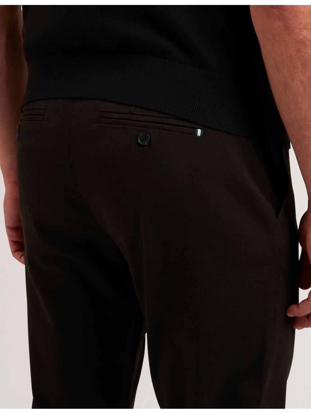 Black Men Ted Baker BATFORD - Slim Fit Cotton Blend Chinos Trousers | NZ  LFNA-14538