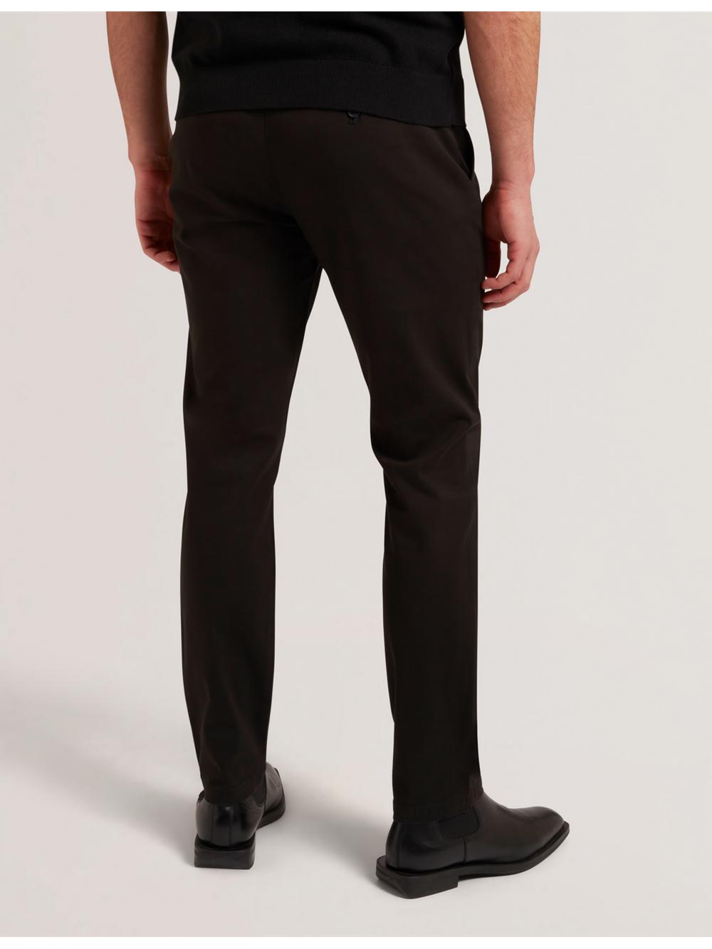 Black Men Ted Baker BATFORD - Slim Fit Cotton Blend Chinos Trousers | NZ  LFNA-14538