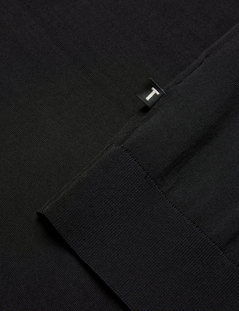 Black Men Ted Baker DALDIN - Zip Collar Stretch Knit Jumpers | NZ  EYUJ-50637