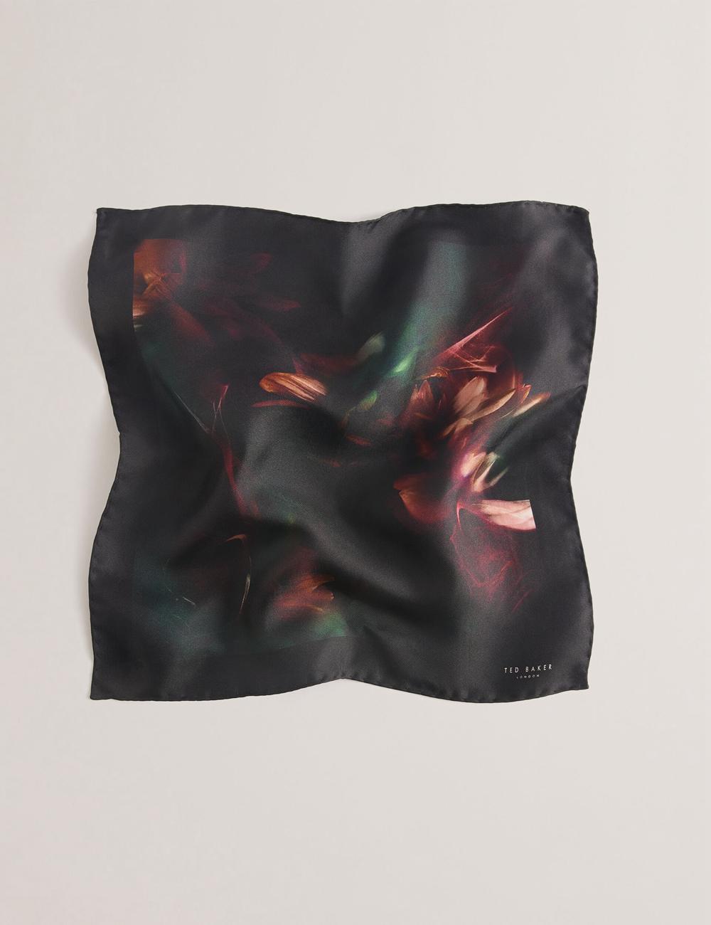 Black Men Ted Baker DALLASE - Smokey Floral Print Silk Pocket Pocket Squares | NZ  VAPU-81257
