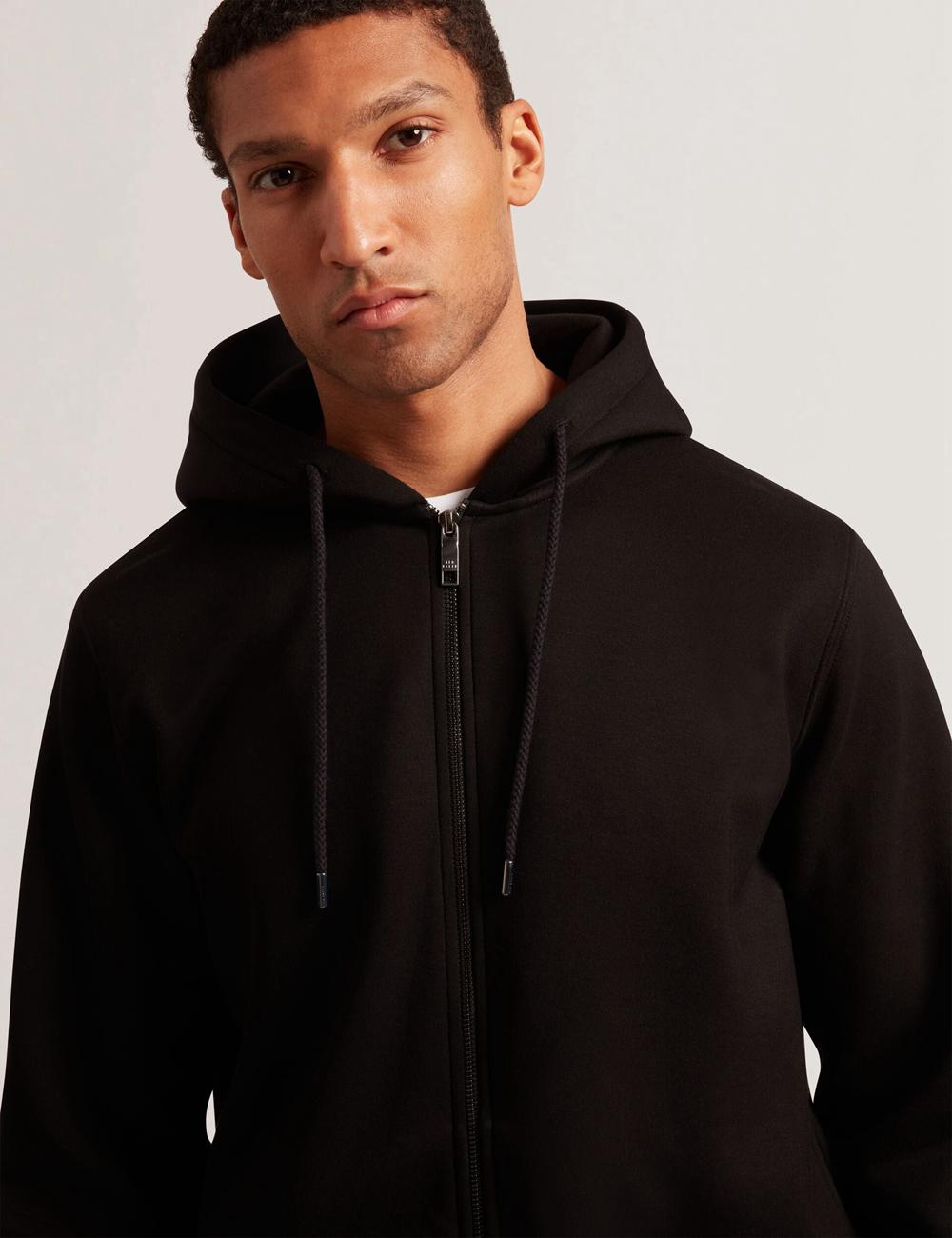 Black Men Ted Baker EPIO - Zip Through Neoprene Hoodies | NZ  WRYH-91253