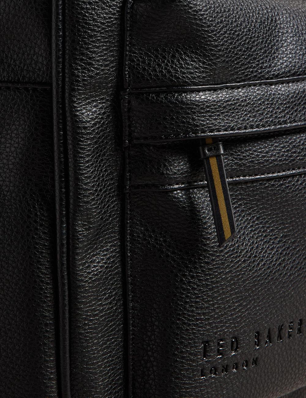 Black Men Ted Baker KAILEB - Webbing Strap Faux Leather Backpacks | NZ  PBOW-36241