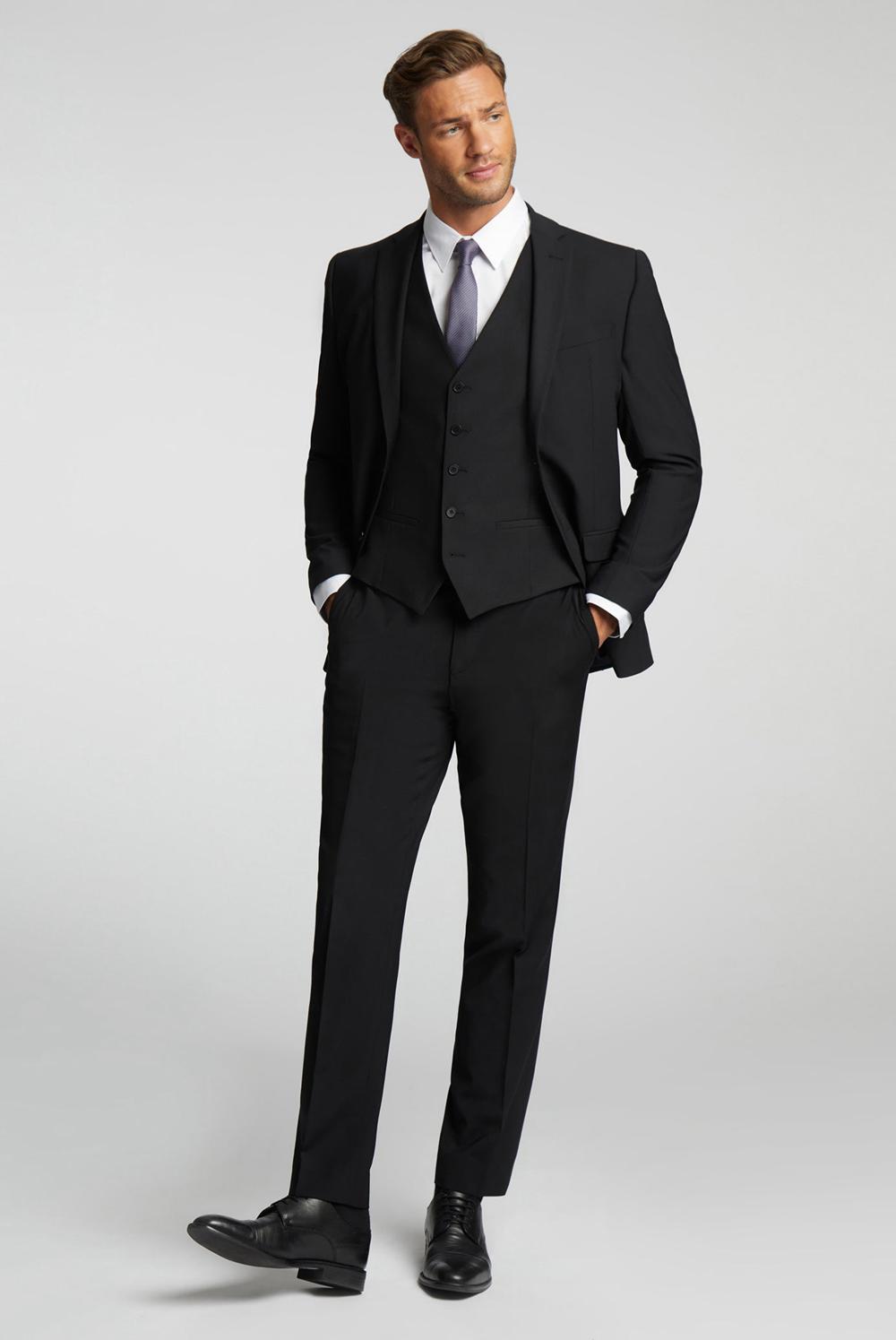 Black Men Ted Baker PANAMA - Wool Blend Slim Fit Suit Trousers | NZ  YPAB-75648