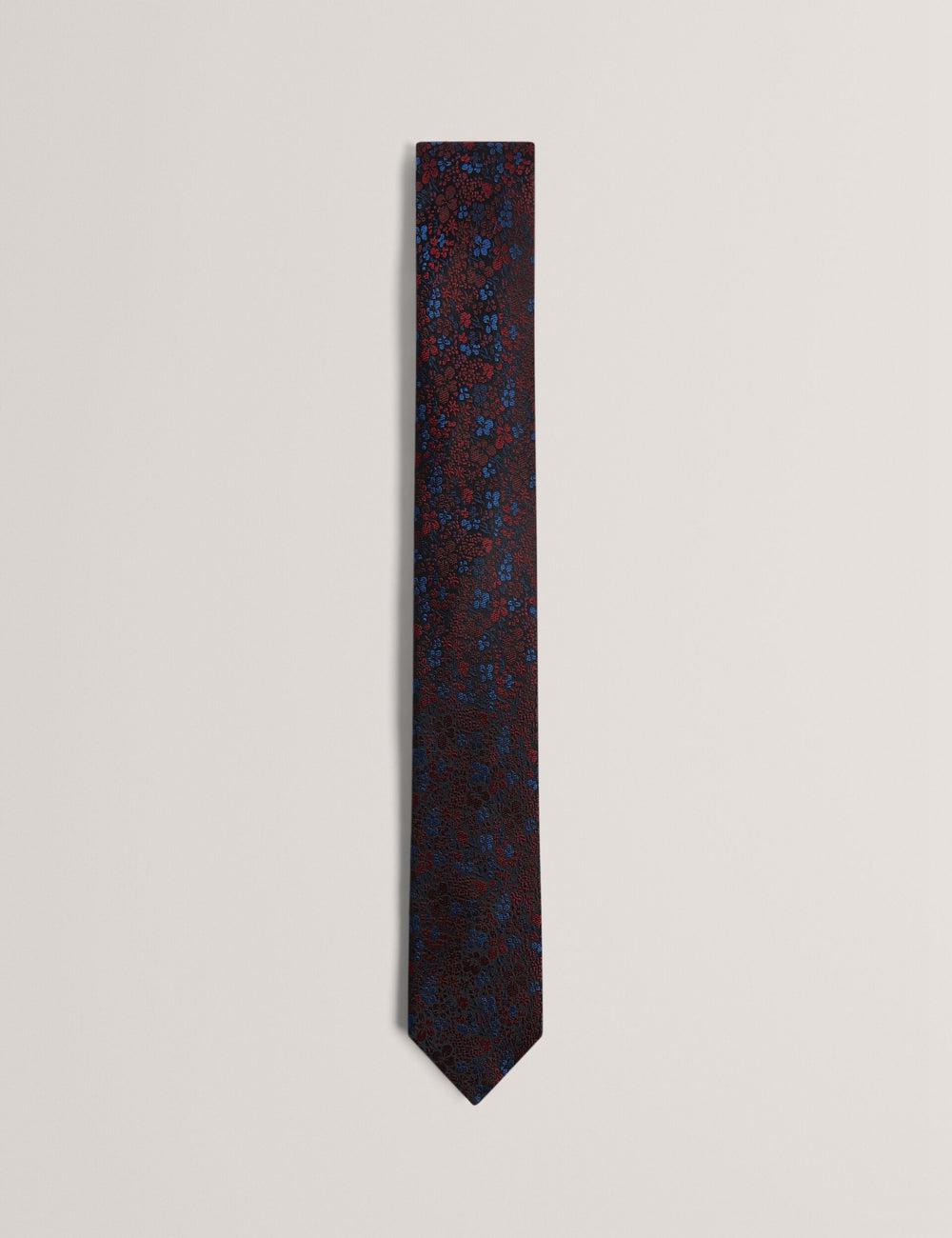 Black Men Ted Baker PEATYS - Scattered Floral Print Silk Ties | NZ  JVNQ-52987
