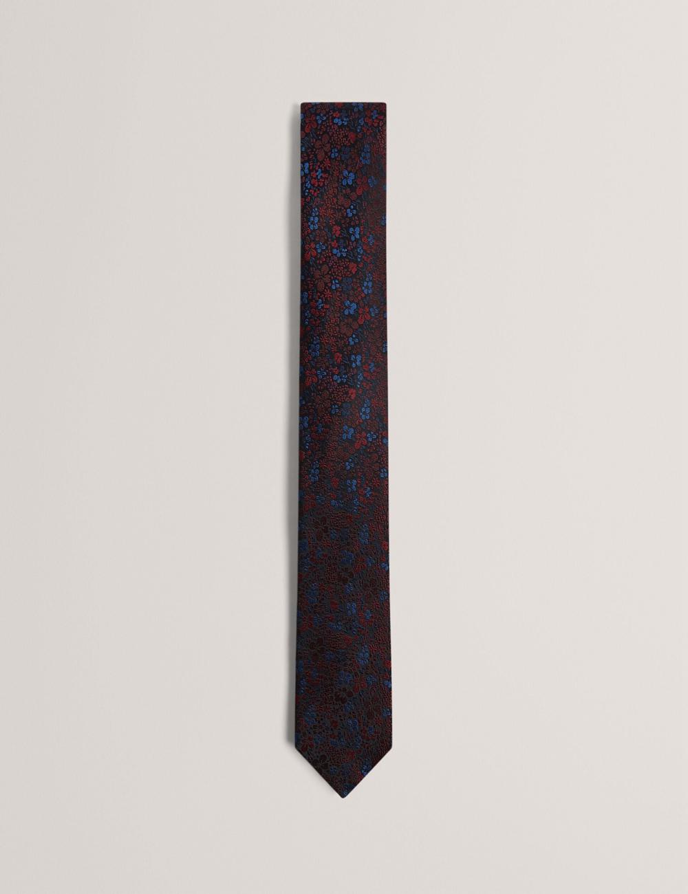 Black Men Ted Baker PEATYS - Scattered Floral Print Silk Ties | NZ  JVNQ-52987