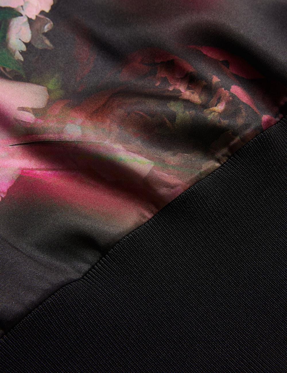 Black Women Ted Baker ASTHAA - Floral Woven Front Short Sleeve Top Blouses | NZ  LMIT-24193