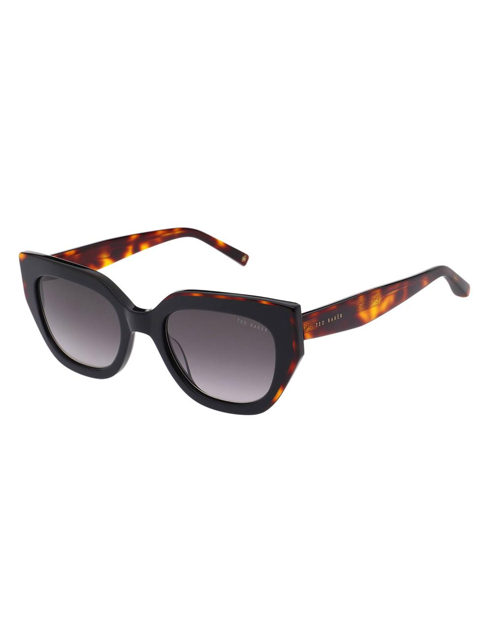 Black Women Ted Baker CORAL - Chunky Cat Eye Acetate Sunglasses | NZ  YCKF-46187