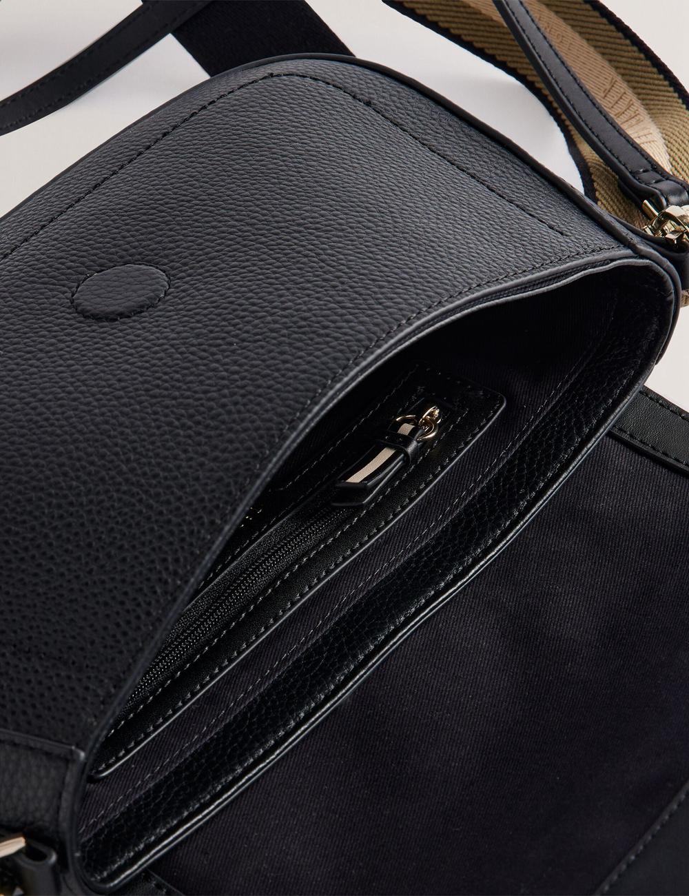 Black Women Ted Baker DARILIE - Leather Webbing East West Satchel Satchel Bags | NZ  OGNZ-72930