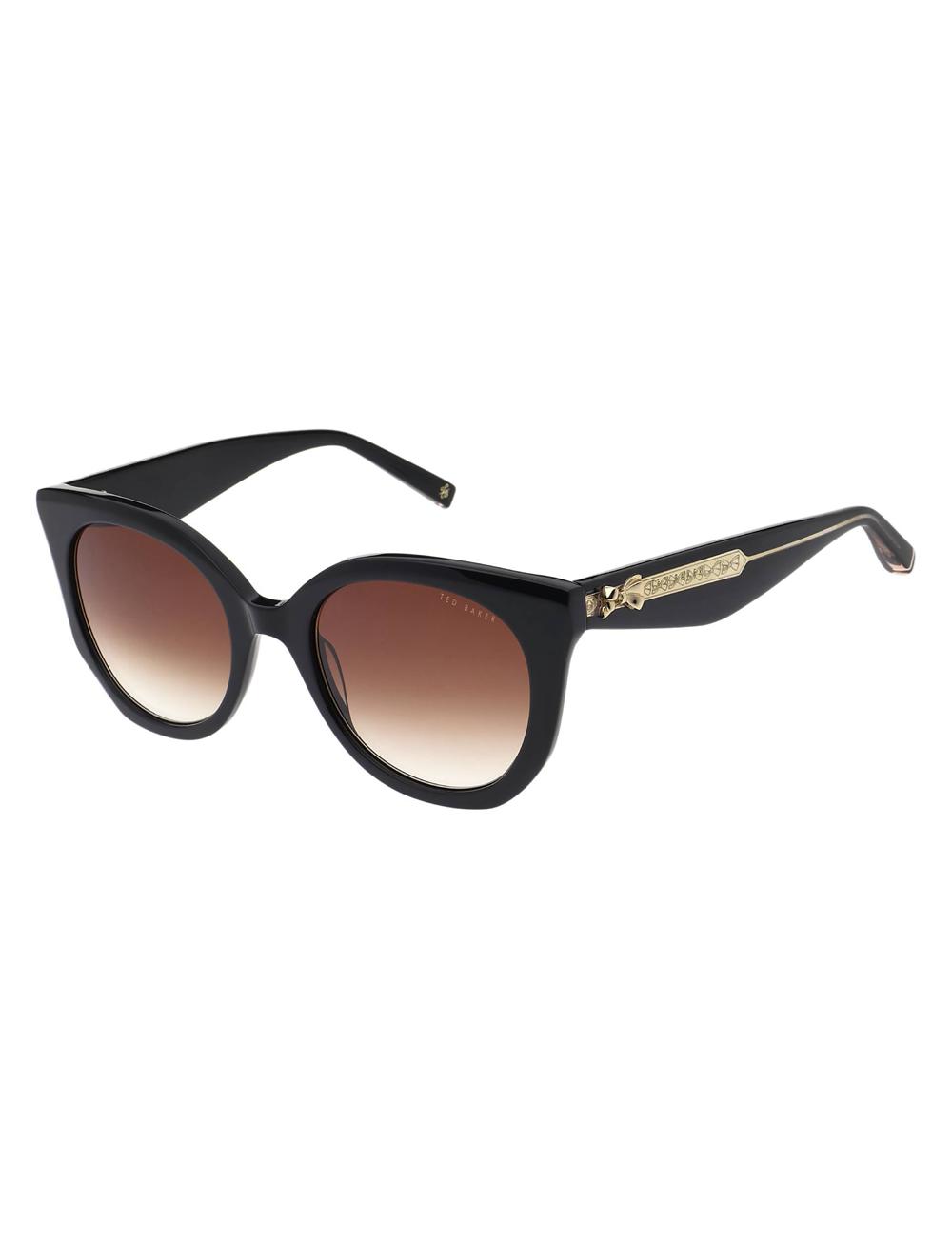 Black Women Ted Baker ELEN - Oversized Cat Eye Bow Detail Sunglasses | NZ  XFHU-37489