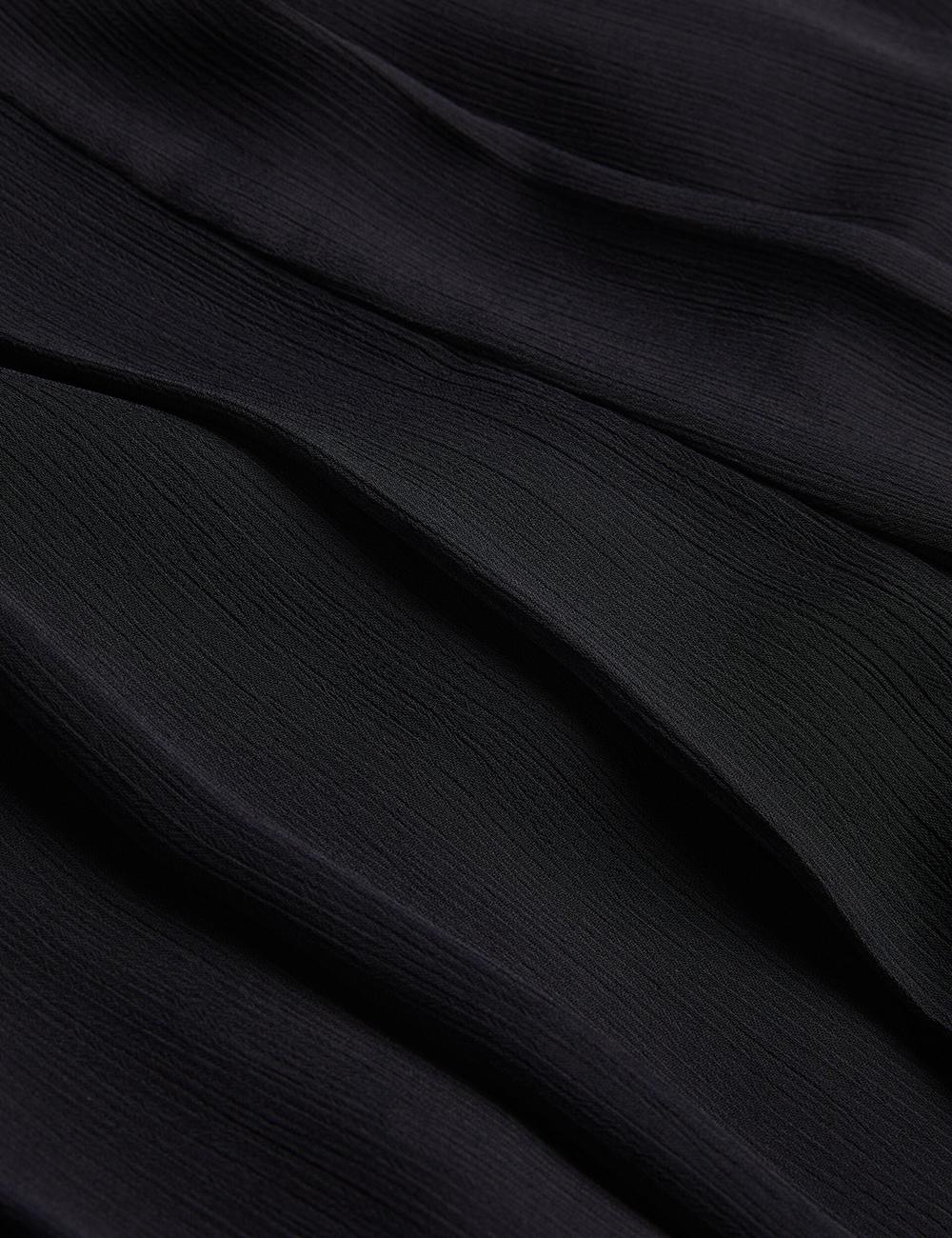 Black Women Ted Baker KOKUTO - Chiffon Pleated Wide Leg Palazzo Trousers | NZ  VOLI-17892