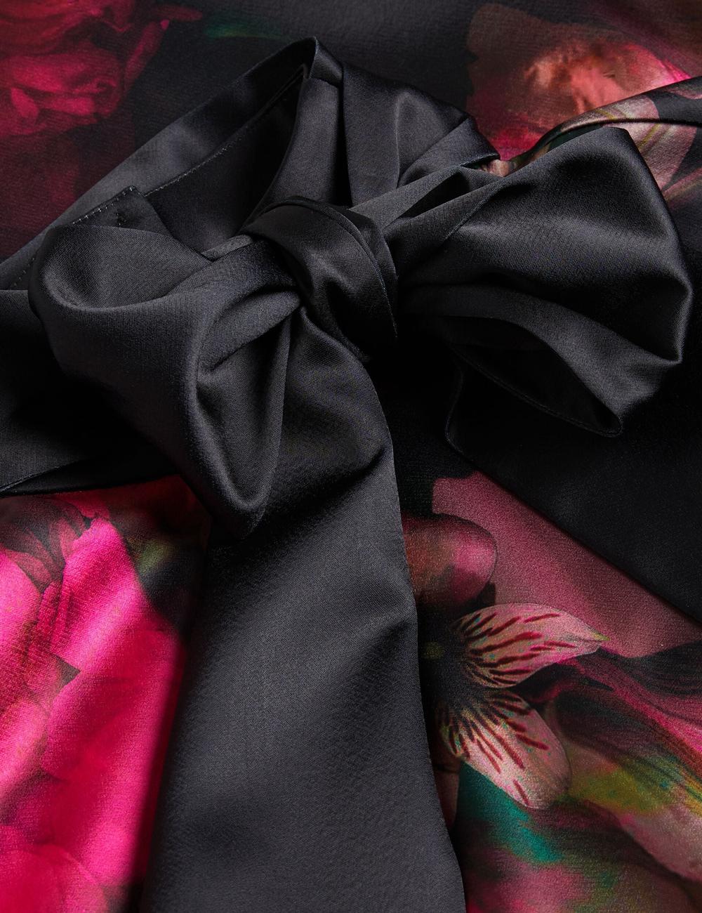 Black Women Ted Baker LOUSIOS - Printed Neck Wide Leg Jumpsuits | NZ  QZHU-27956