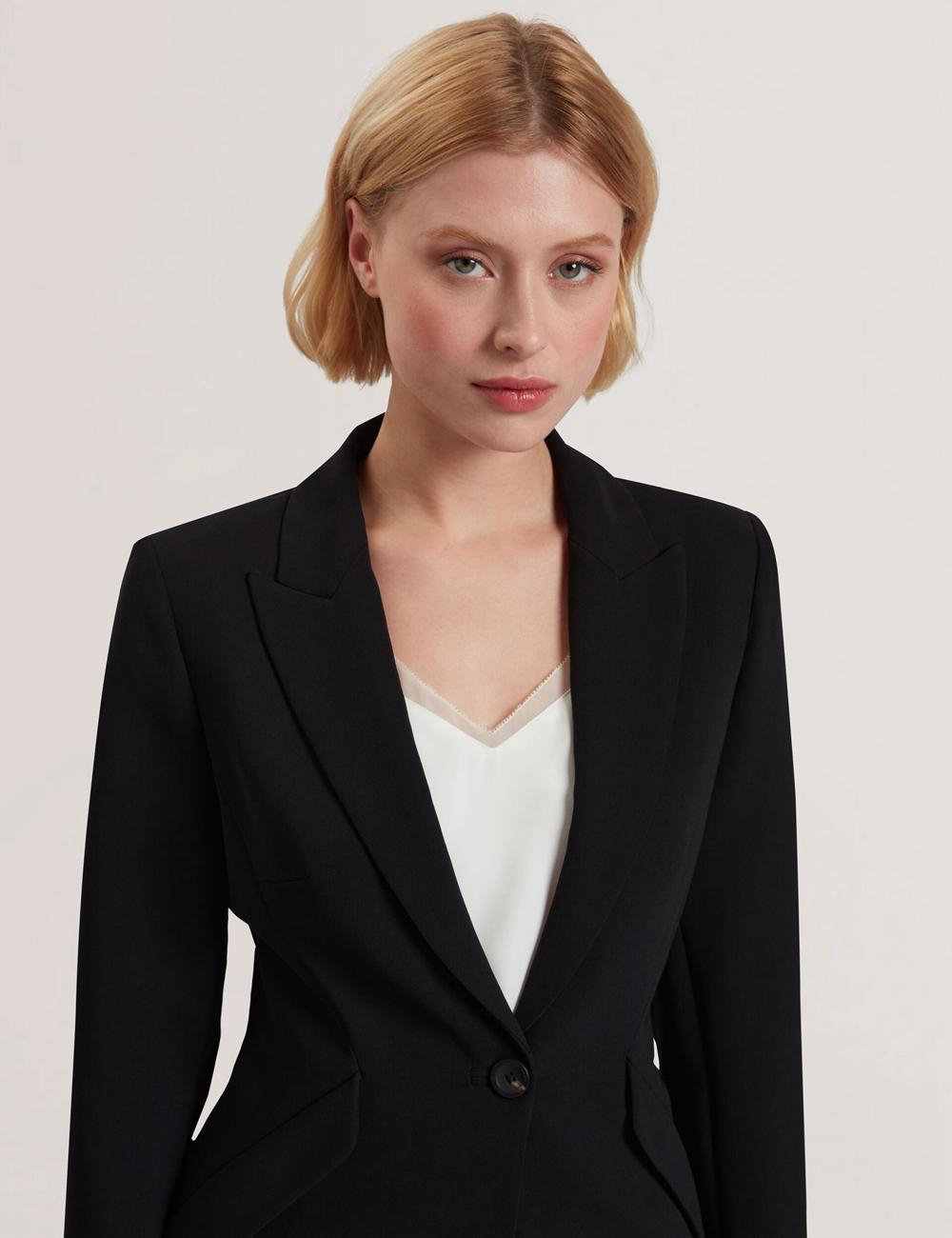 Black Women Ted Baker MANABL - Slim Fit Single Breasted Tailored Blazer Jackets | NZ  QCOH-63541