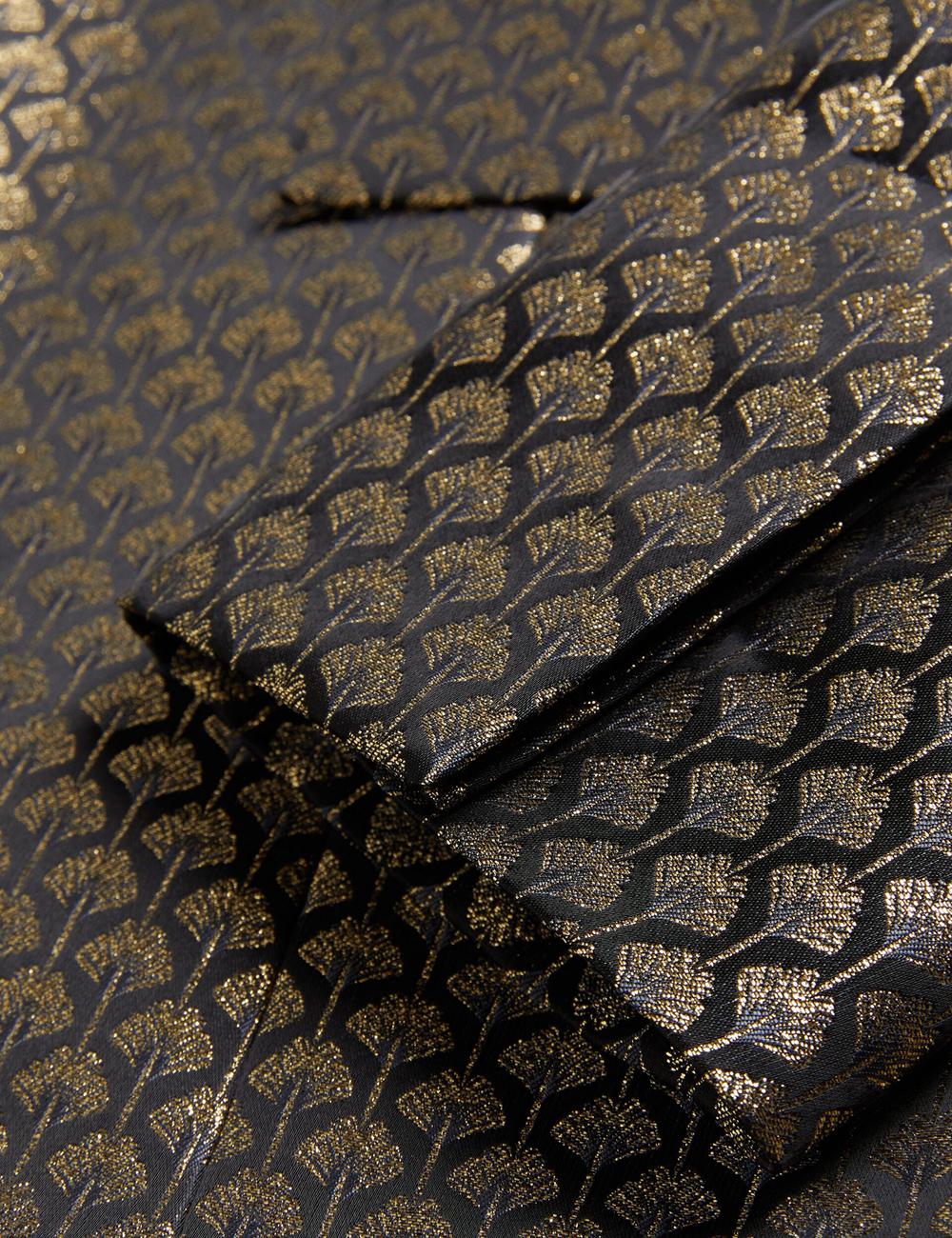 Black Women Ted Baker MANGU - Tailored Metallic Jacquard Fitted Blazers | NZ  RJHP-93560