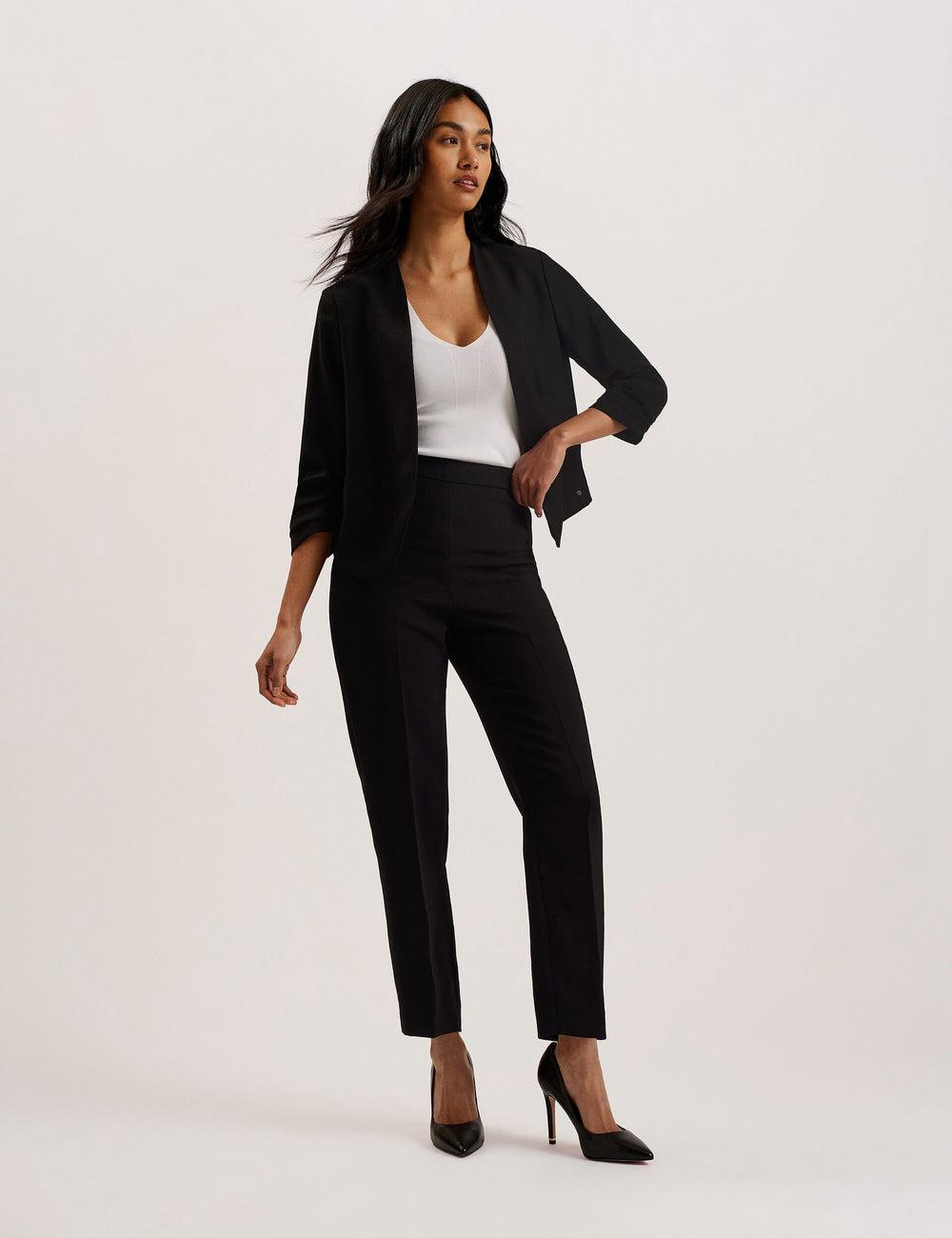 Black Women Ted Baker POPSY - 3/4 Sleeve Crop Blazers | NZ  UHDY-31765
