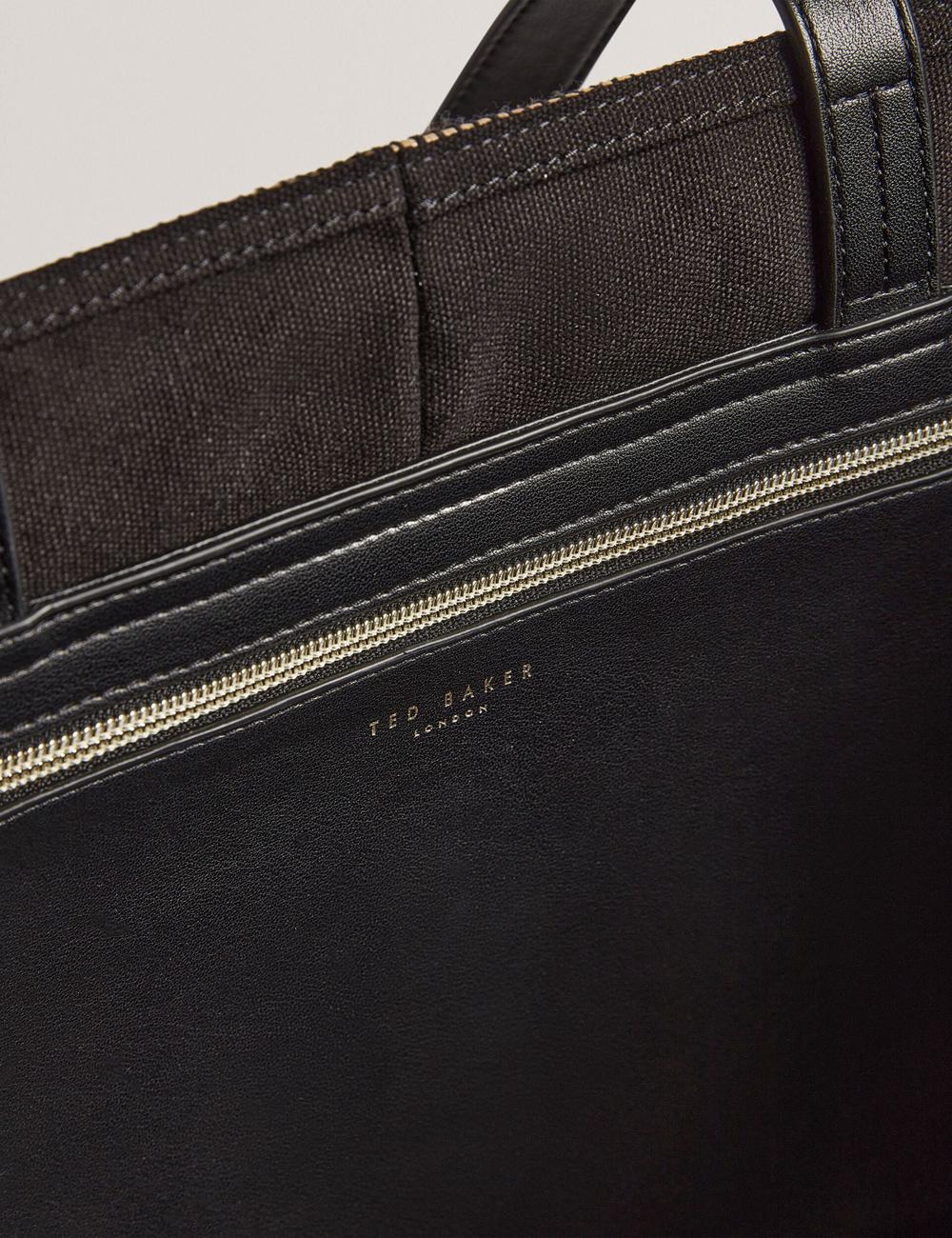 Black Women Ted Baker RAFIYA - Woven Colour Block Folding Shopper Shopper Bags | NZ  MSUR-95243