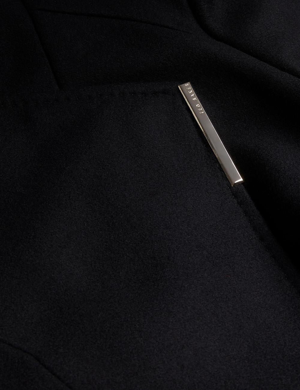 Black Women Ted Baker ROSELL Wool Wool Coats | NZ  RQUN-51768