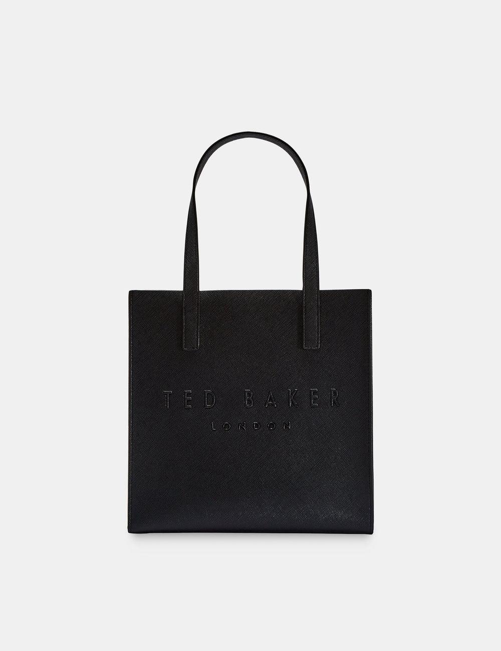 Black Women Ted Baker SEACON - Textured Faux Leather Small Icon Tote Bags | NZ  JUTA-58742