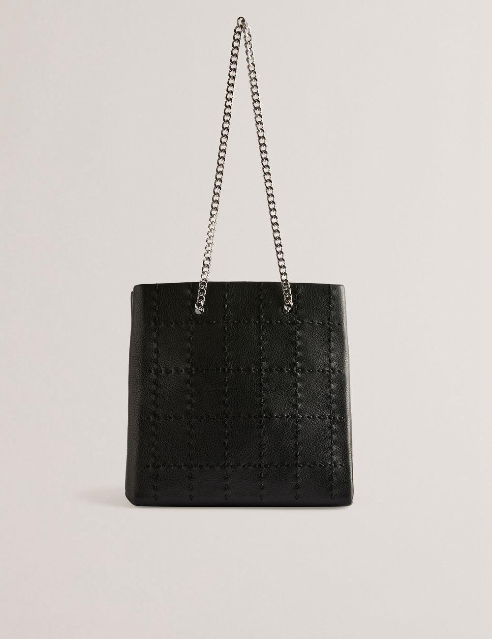 Black Women Ted Baker STALIA - Stitch Detail Leather Small Tote Bags | NZ  STXK-85692