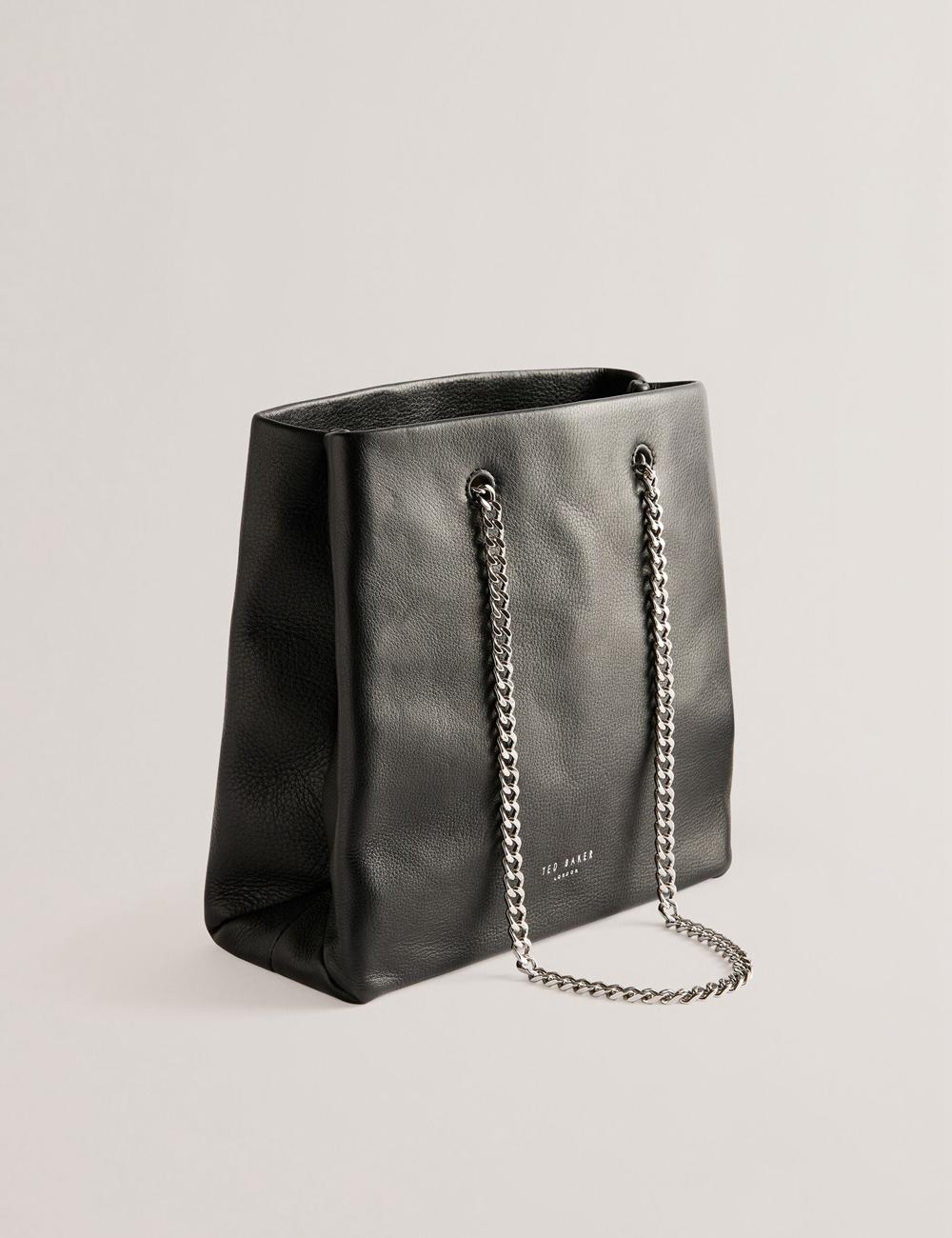Black Women Ted Baker STALIA - Stitch Detail Leather Small Tote Bags | NZ  STXK-85692