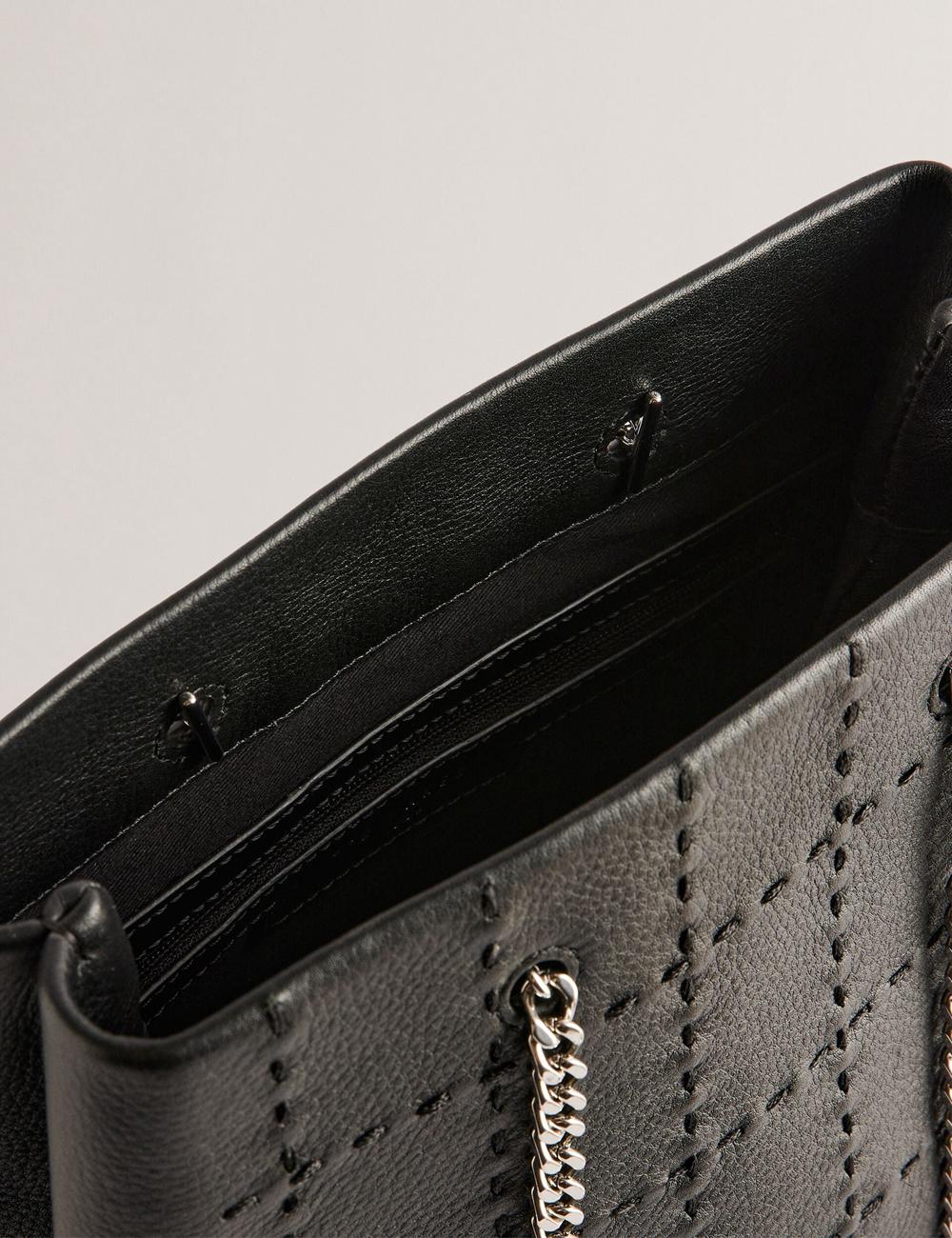 Black Women Ted Baker STALIA - Stitch Detail Leather Small Tote Bags | NZ  STXK-85692