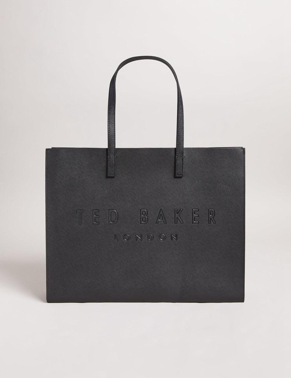 Black Women Ted Baker SUKICON - Textured Faux Leather Icon Tote Bags | NZ  ZNTS-06924