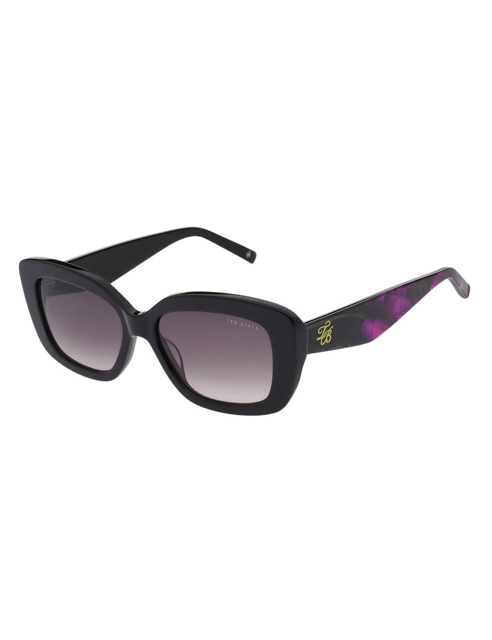 Black Women Ted Baker SUMMER - Print Detail Chunky Wrap Sunglasses | NZ  EISQ-09413
