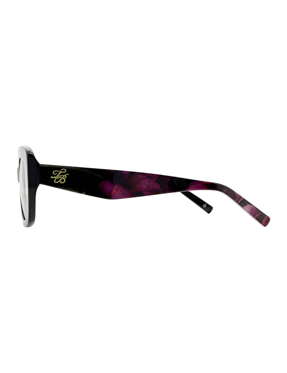 Black Women Ted Baker SUMMER - Print Detail Chunky Wrap Sunglasses | NZ  EISQ-09413