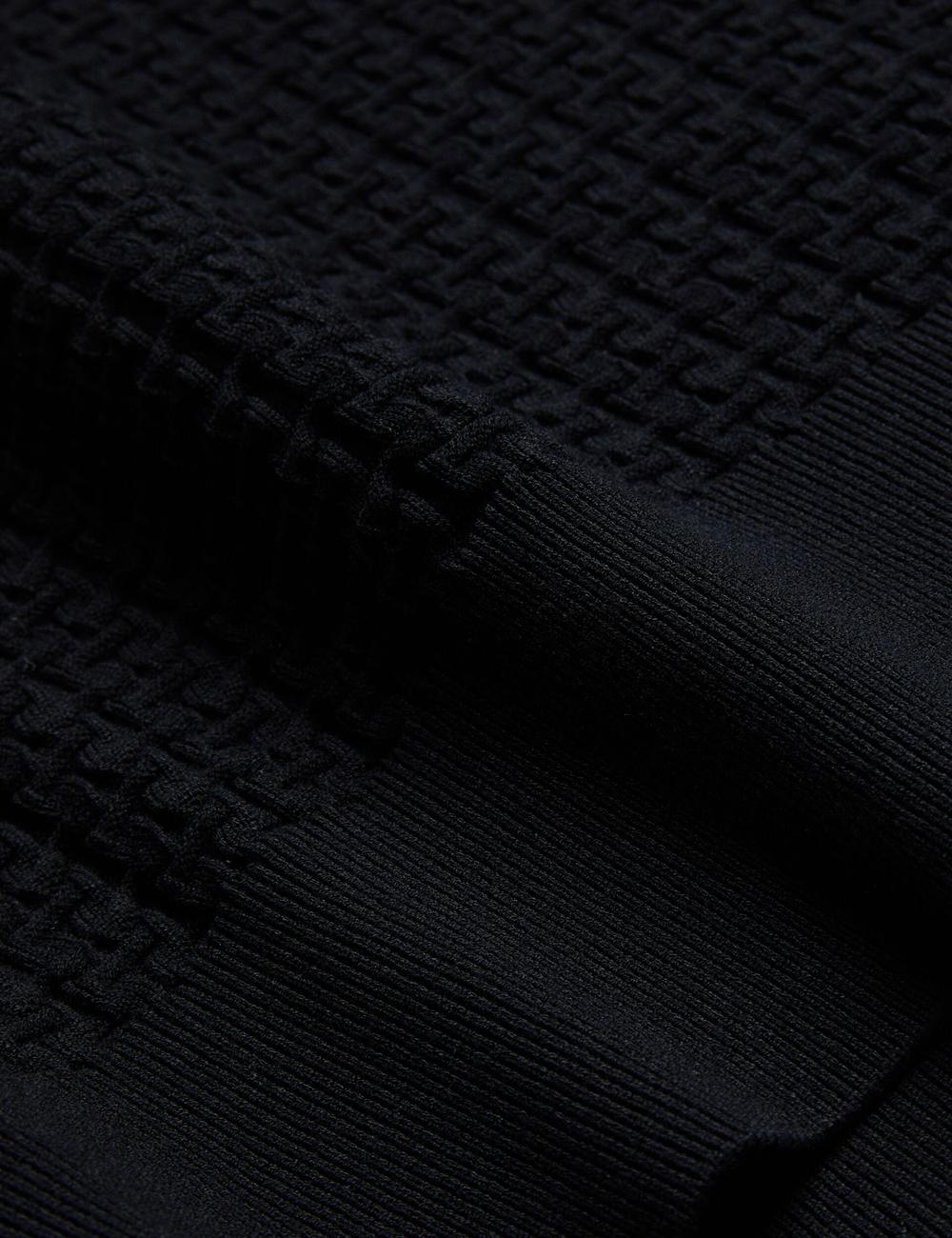 Black Women Ted Baker TEDTYY - Textured T Jacquard Knitted Jumpers | NZ  QGXJ-70514