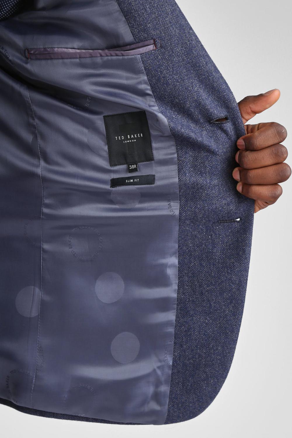 Blue Men Ted Baker TIANJS - Textured Wool Blend Tailored Blazers | NZ  GXHZ-40756