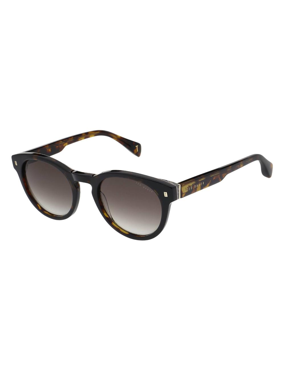 Brown Men Ted Baker DAX - Round Chunky Temple Sunglasses | NZ  ROYU-49527