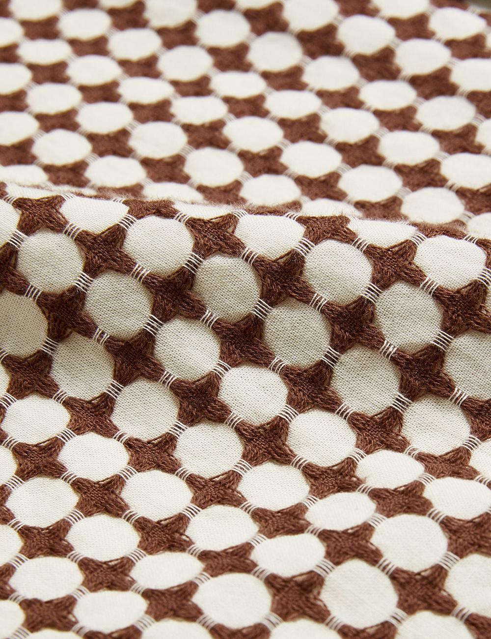 Brown Men Ted Baker OISE - Textured Grid Cotton Short Sleeve Casual Shirts | NZ  JXMP-96542