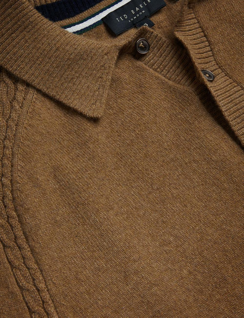 Dk-Brown Men Ted Baker KAROLT - Cashmere Knit Long Sleeve Top Jumpers | NZ  VZAI-61324