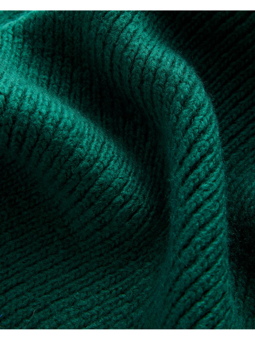 Dk-Green Women Ted Baker LIDIIES - Ribbed Wool Blend Knitted Scarves | NZ  KAFE-34108