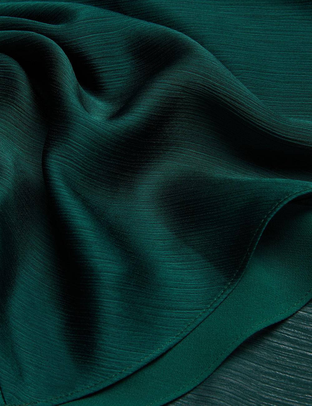 Dk-Green Women Ted Baker RIMINI - Chiffon Drape Neck Detail Maxi Dresses | NZ  EPMC-13678