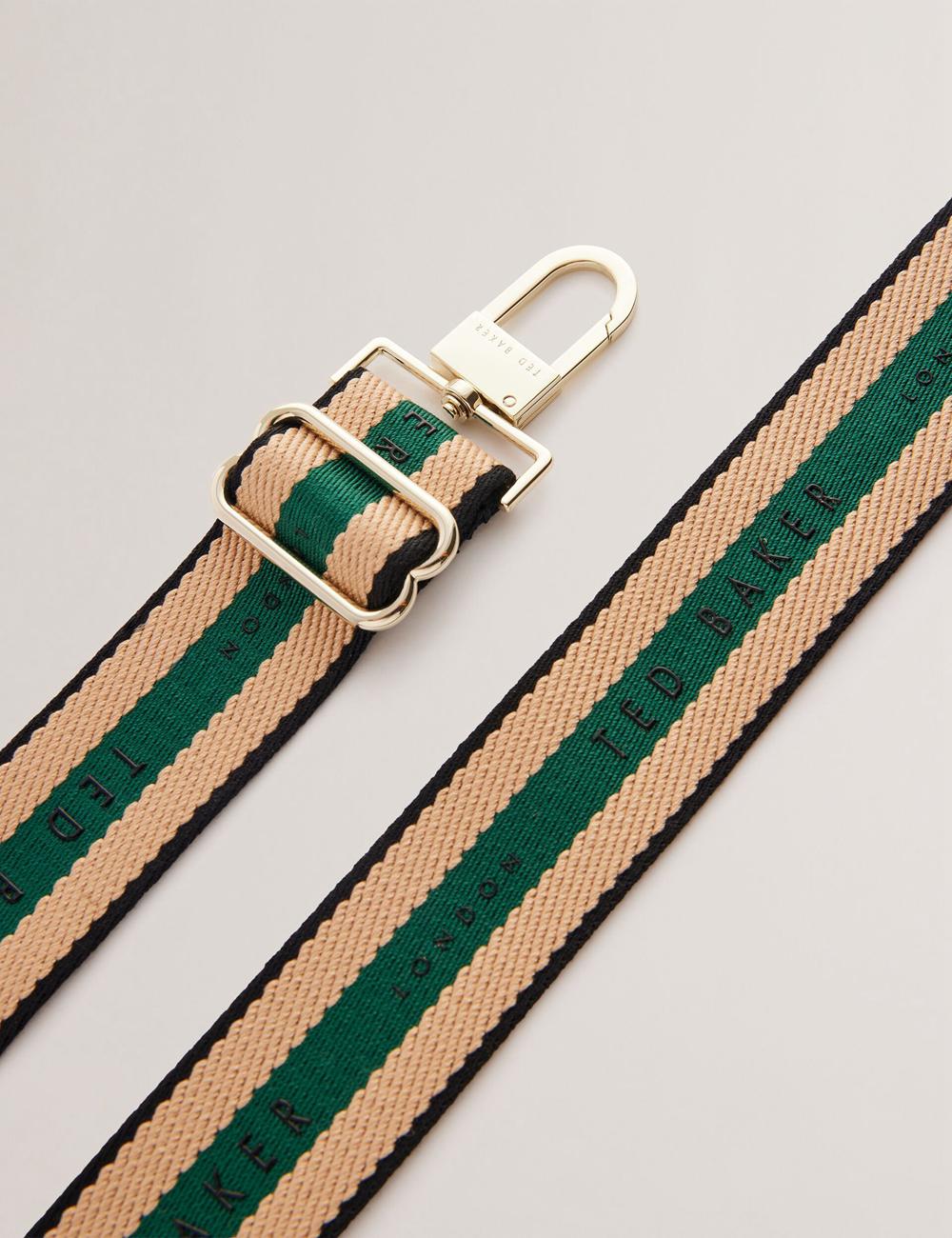 Dk-Green Women Ted Baker WEBBII - Branded Webbing Detachable Bag Straps | NZ  LFXP-80679