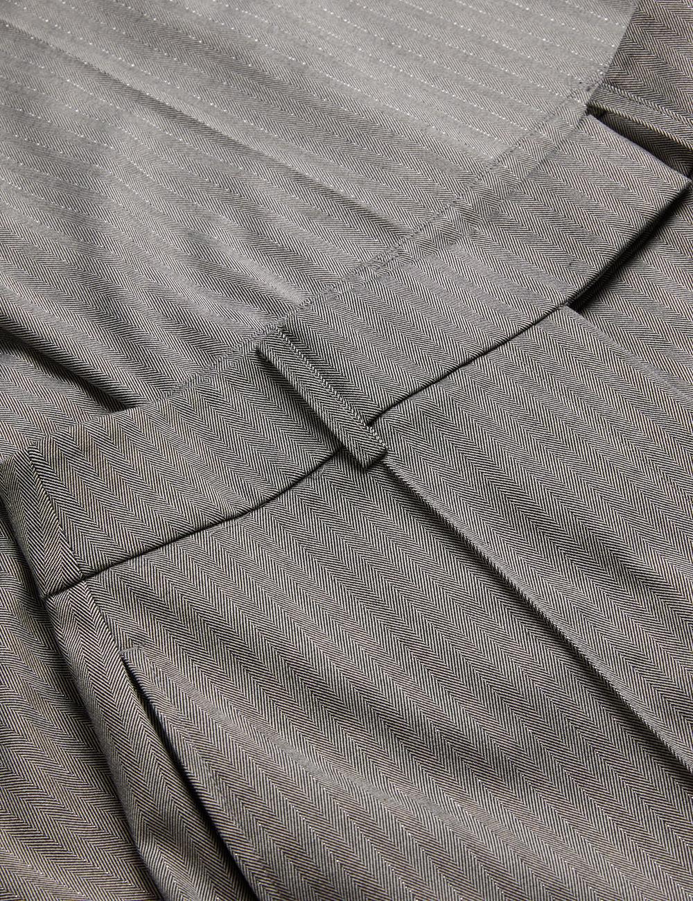 Dk-Grey Women Ted Baker KOAT - Herringbone Wide Leg Tailored Trousers | NZ  FQAB-72019
