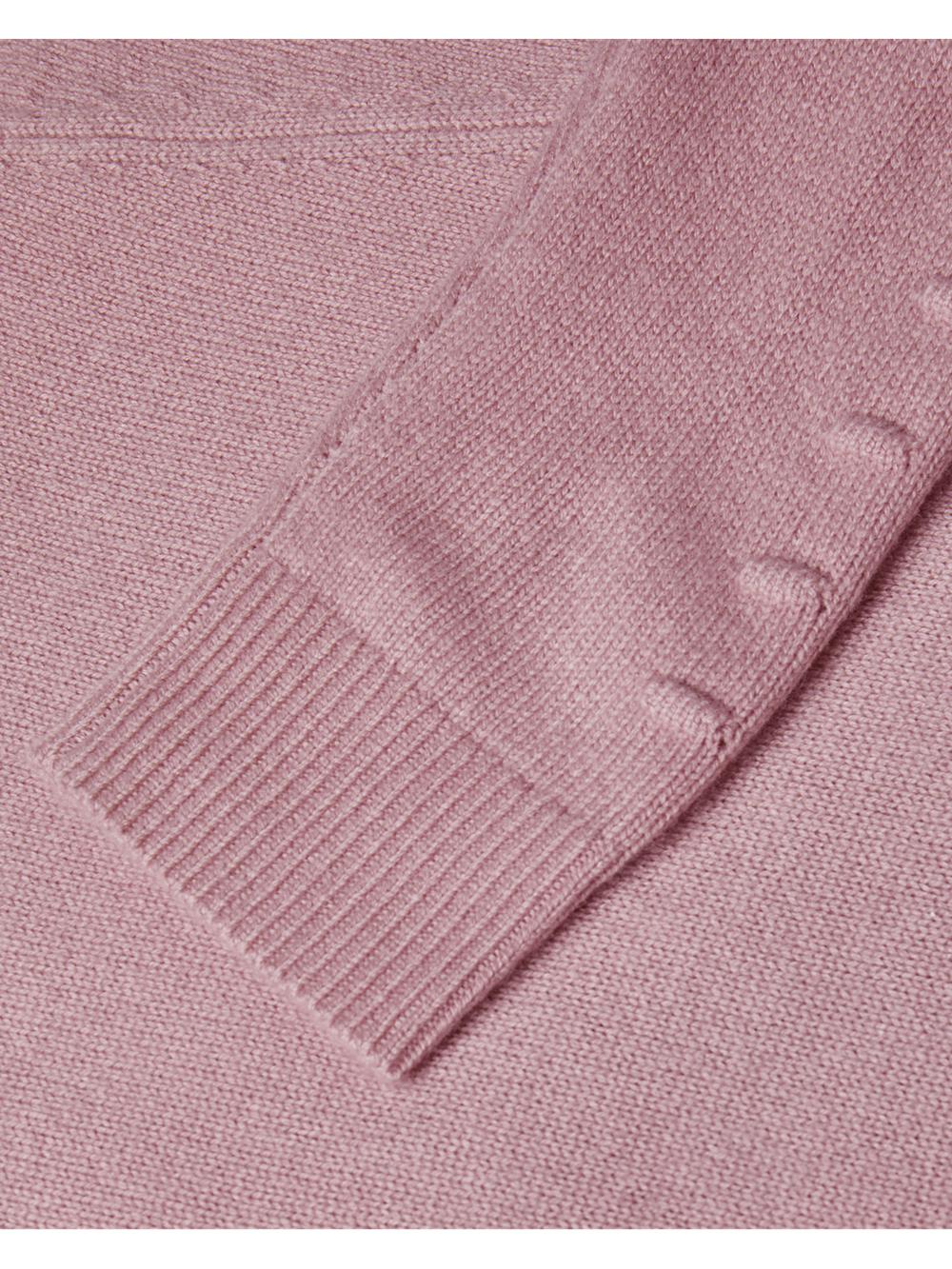Dusky-Pink Women Ted Baker LISSIAH - Bobble Detail Shirt Hem Knitted Jumpers | NZ  XIZO-37890