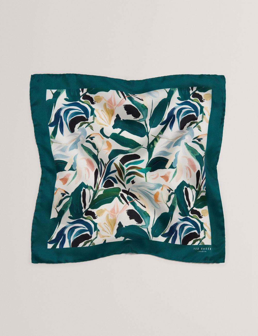 Ecru Men Ted Baker BOYTONP - Botanical Floral Silk Pocket Pocket Squares | NZ  OFGS-28356