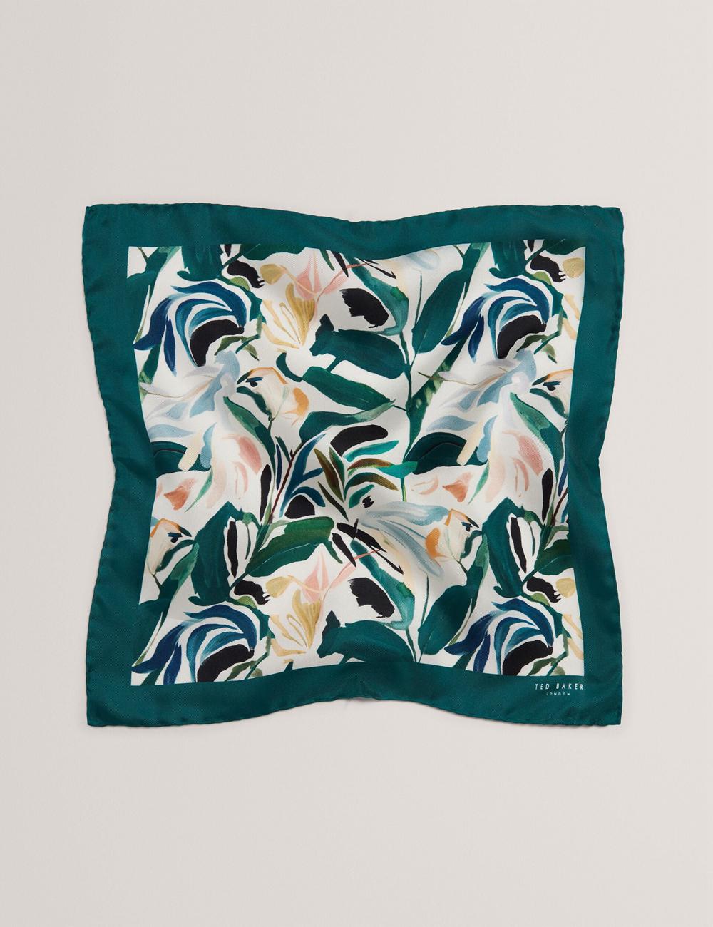 Ecru Men Ted Baker BOYTONP - Botanical Floral Silk Pocket Pocket Squares | NZ  OFGS-28356