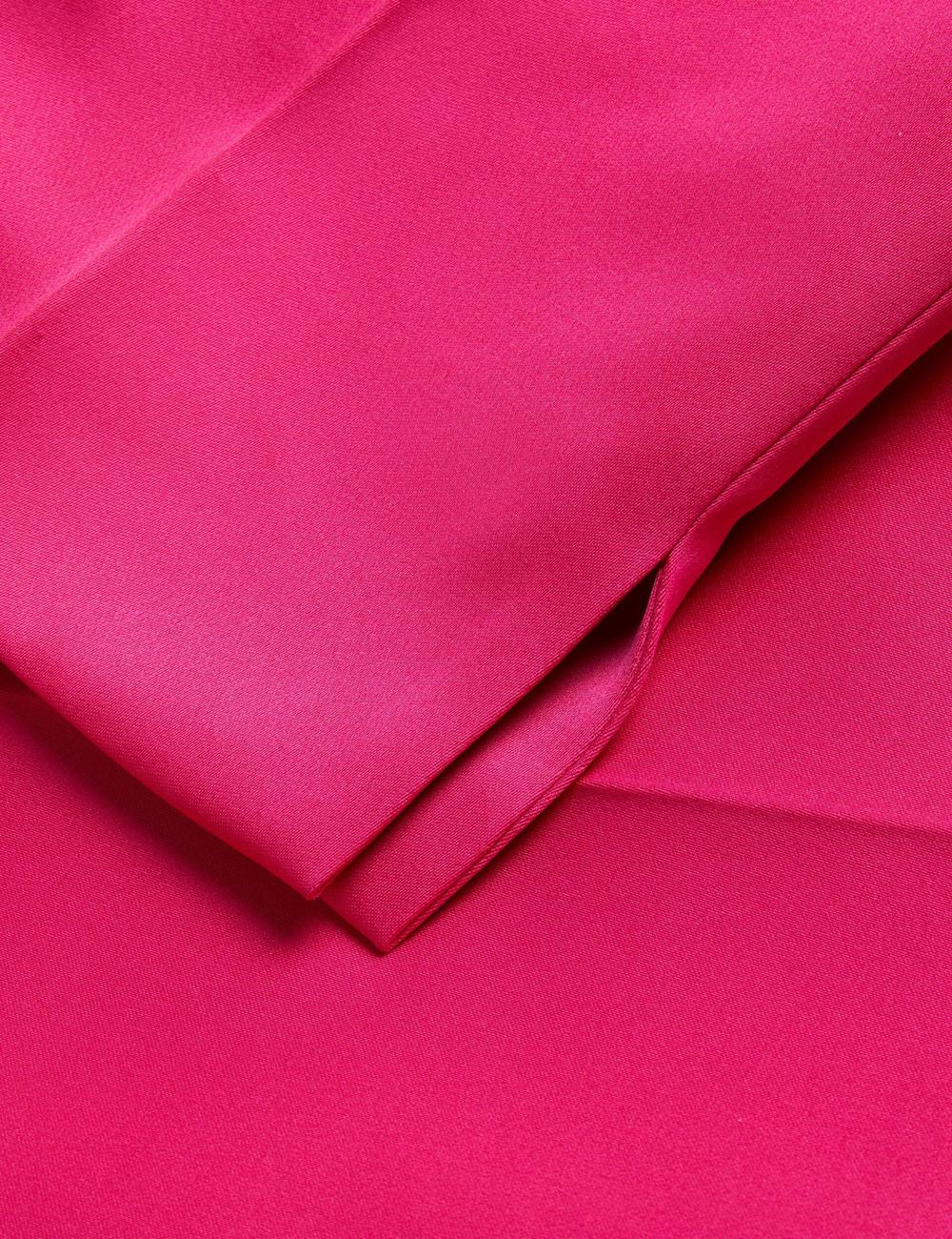Fuchsia Women Ted Baker AKENIT - Satin Tailored Slim Leg Trousers | NZ  DRCH-49810