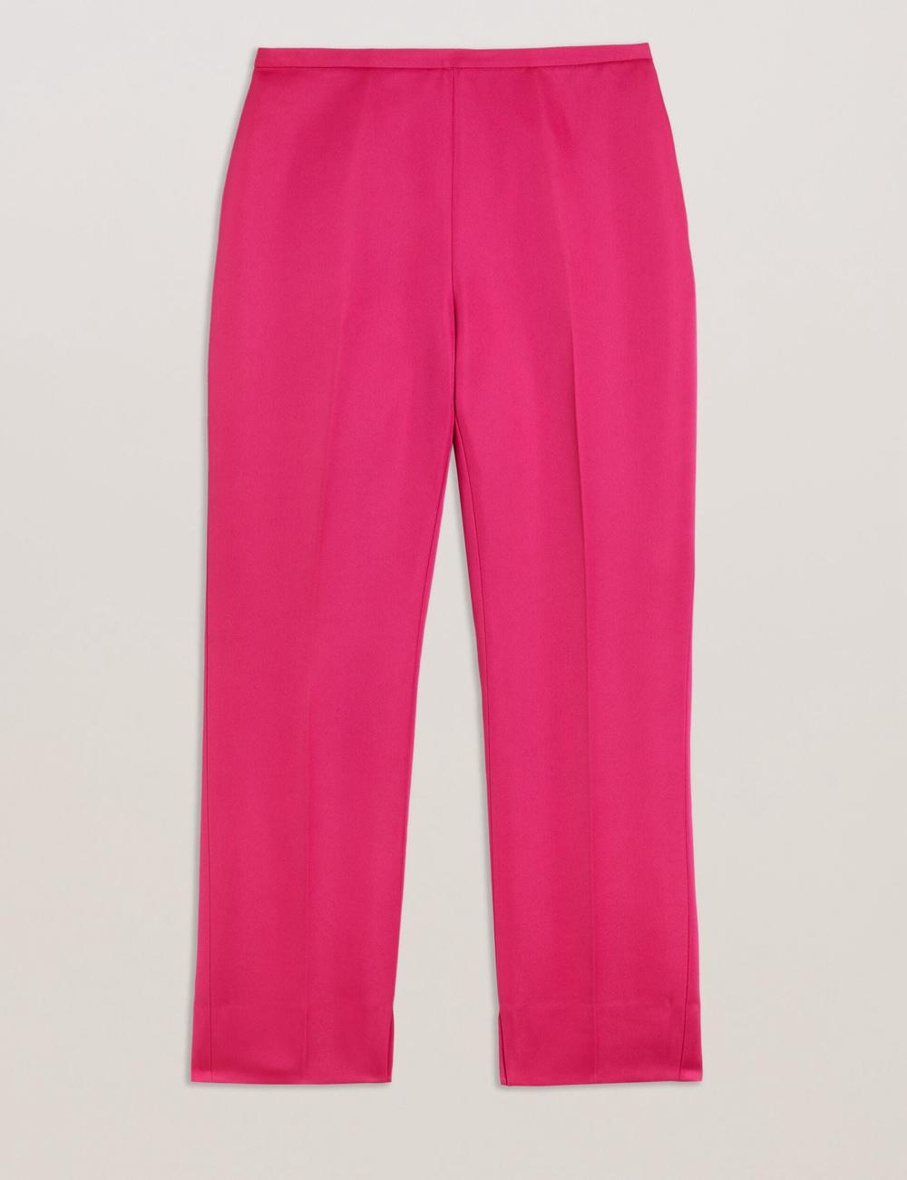 Fuchsia Women Ted Baker AKENIT - Satin Tailored Slim Leg Trousers | NZ  DRCH-49810