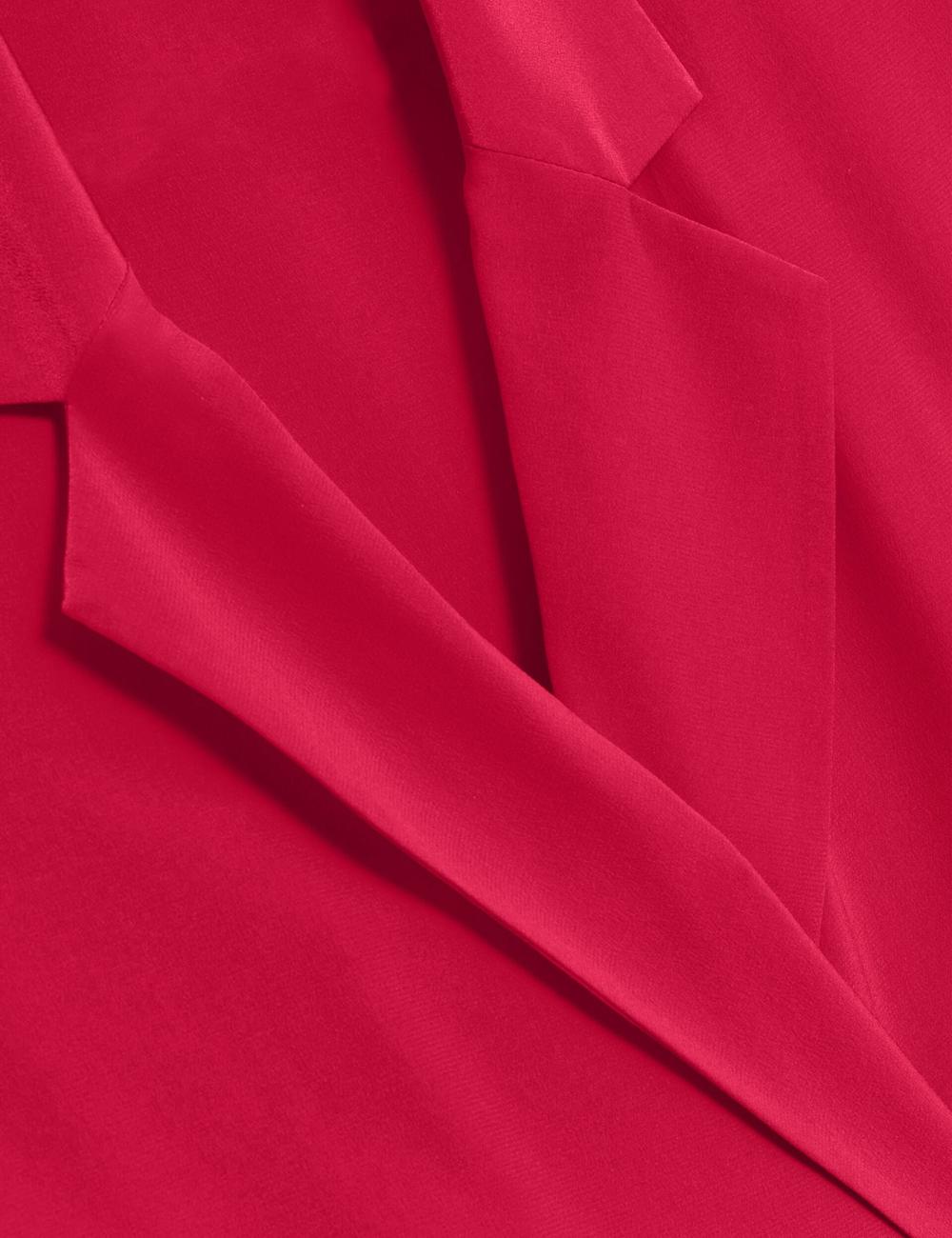 Fuchsia Women Ted Baker CARLOE - Silk Short Sleeve Blazers | NZ  SRVZ-90762