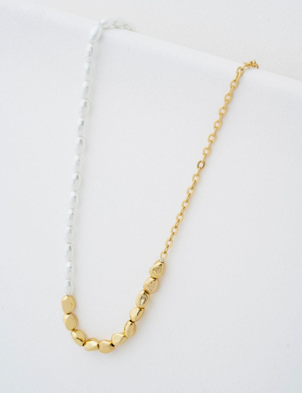 Gold Women Ted Baker ILENIE - Island Pearl Beaded Necklaces | NZ  RXZW-10369