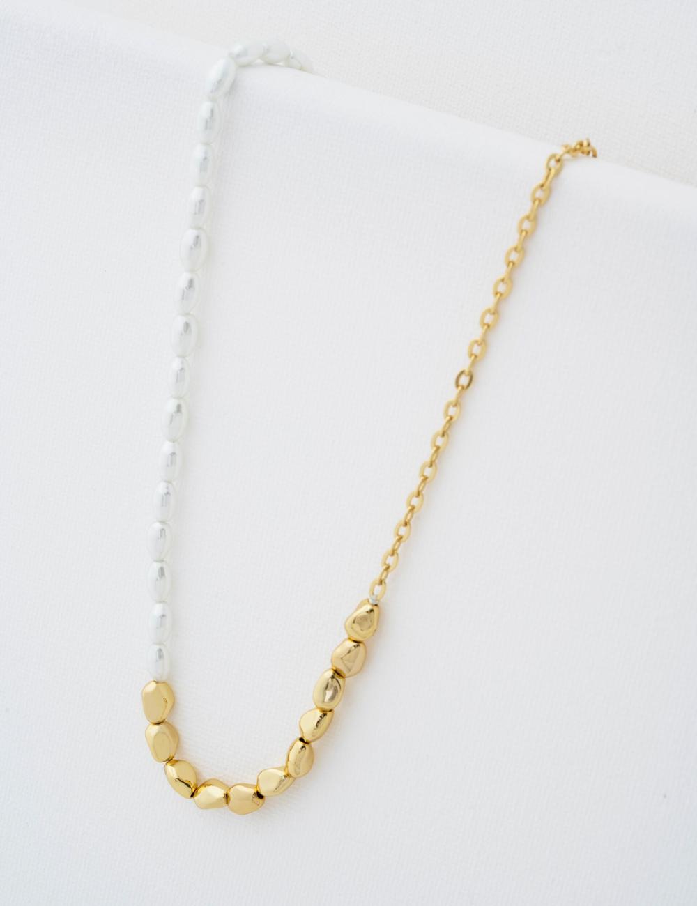 Gold Women Ted Baker ILENIE - Island Pearl Beaded Necklaces | NZ  RXZW-10369