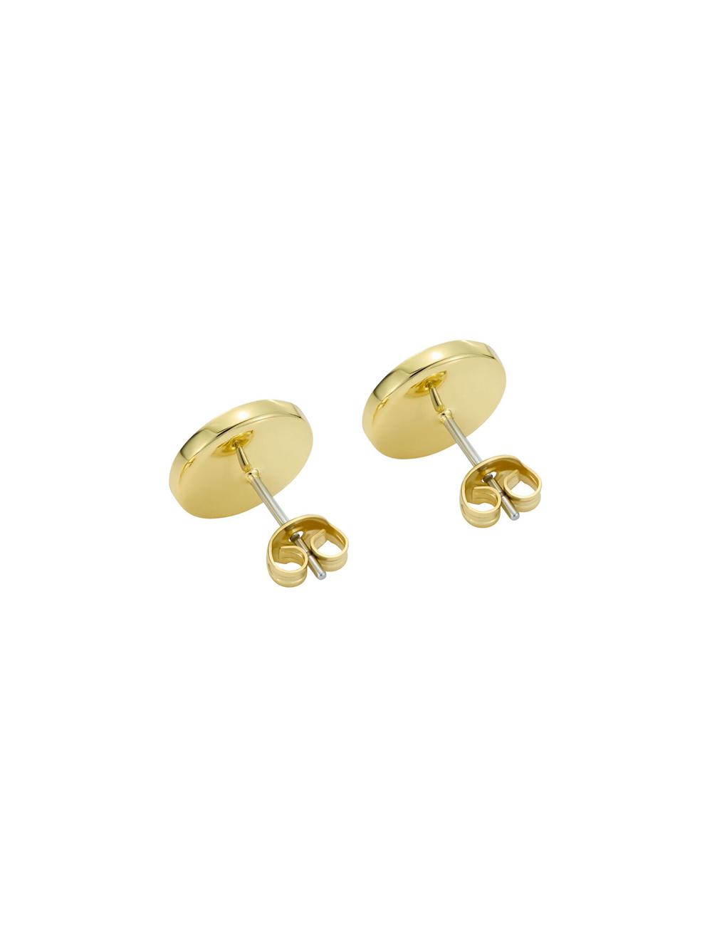 Gold Women Ted Baker MONLIA - Monogram Logo Stud Earrings | NZ  YJFV-86943