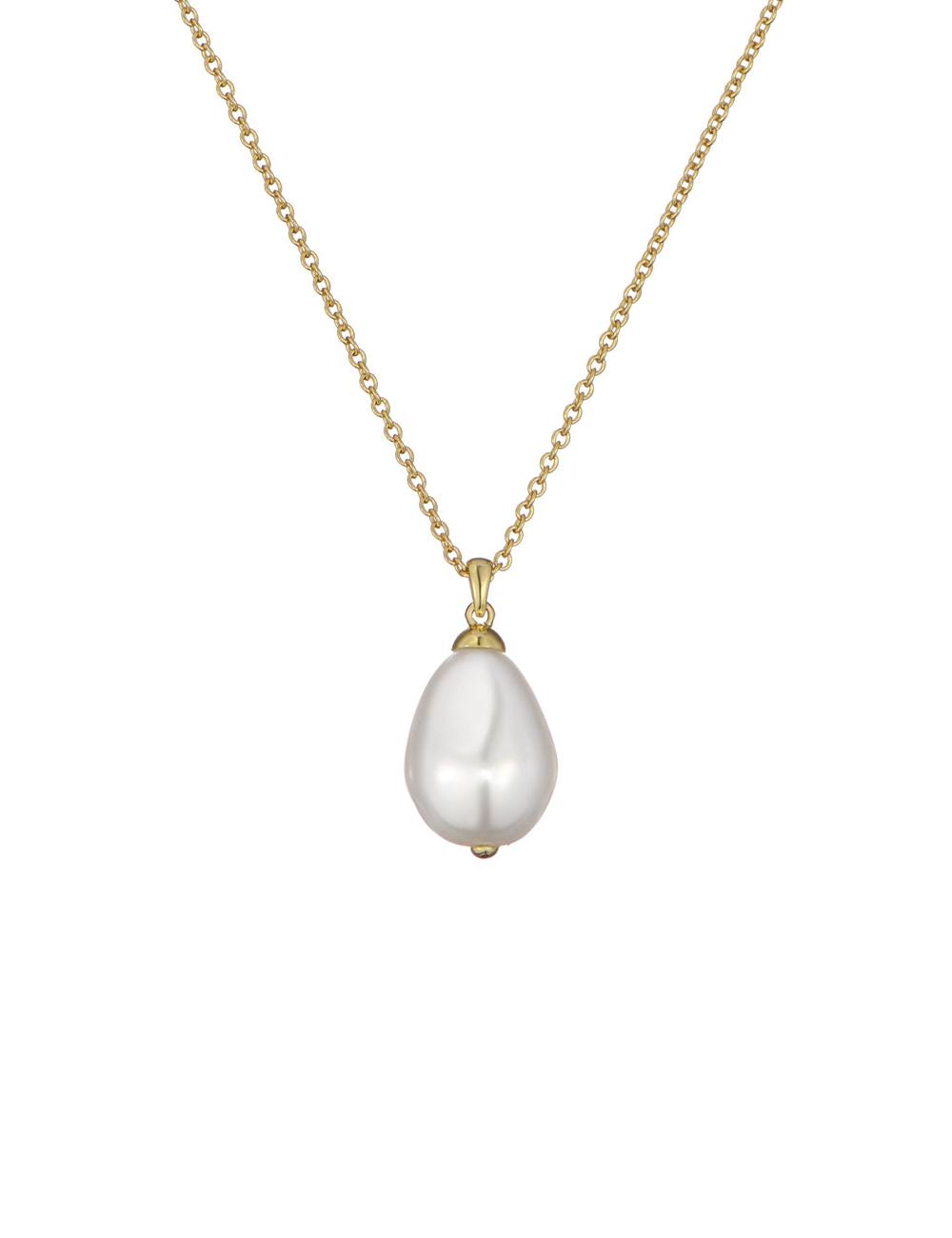 Gold Women Ted Baker PARMLIA - Pearl Drop Pendant Necklaces | NZ  GXAE-27945