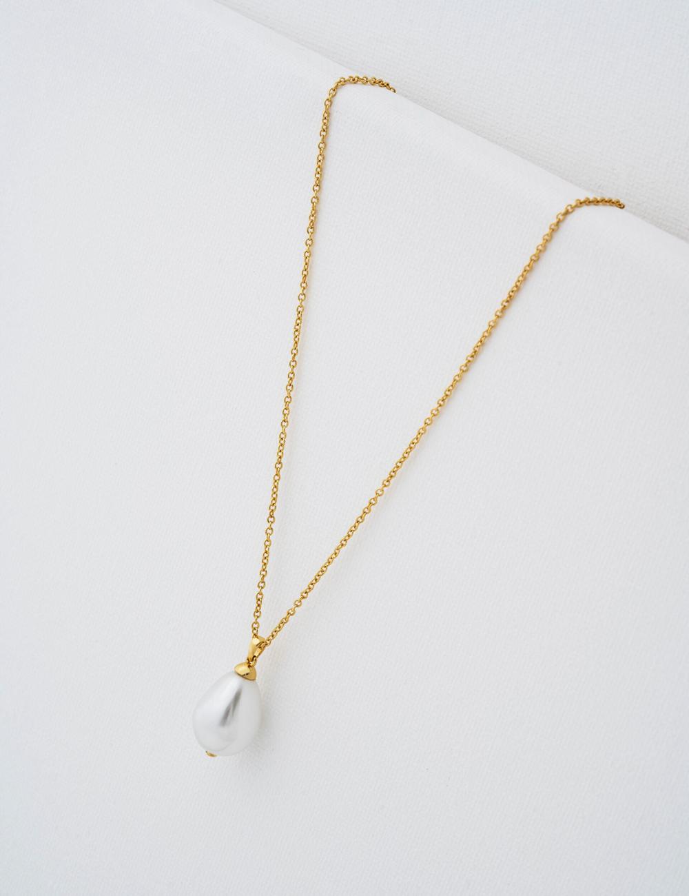 Gold Women Ted Baker PARMLIA - Pearl Drop Pendant Necklaces | NZ  GXAE-27945
