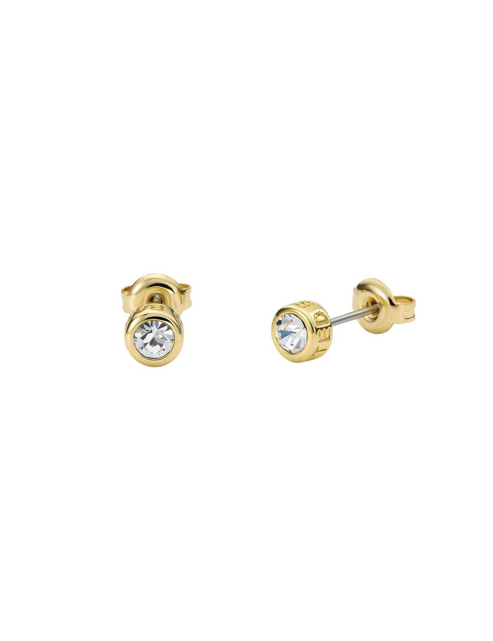 Gold Women Ted Baker SINEE - Mini Crystal Stud Earrings | NZ  DCHQ-71960
