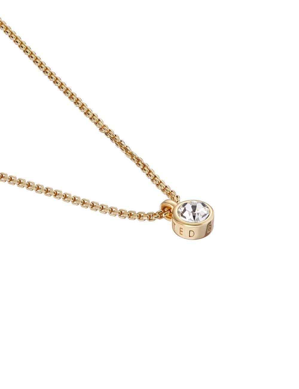 Gold Women Ted Baker SININAA - Mini Crystal Pendant Necklaces | NZ  PIND-54329