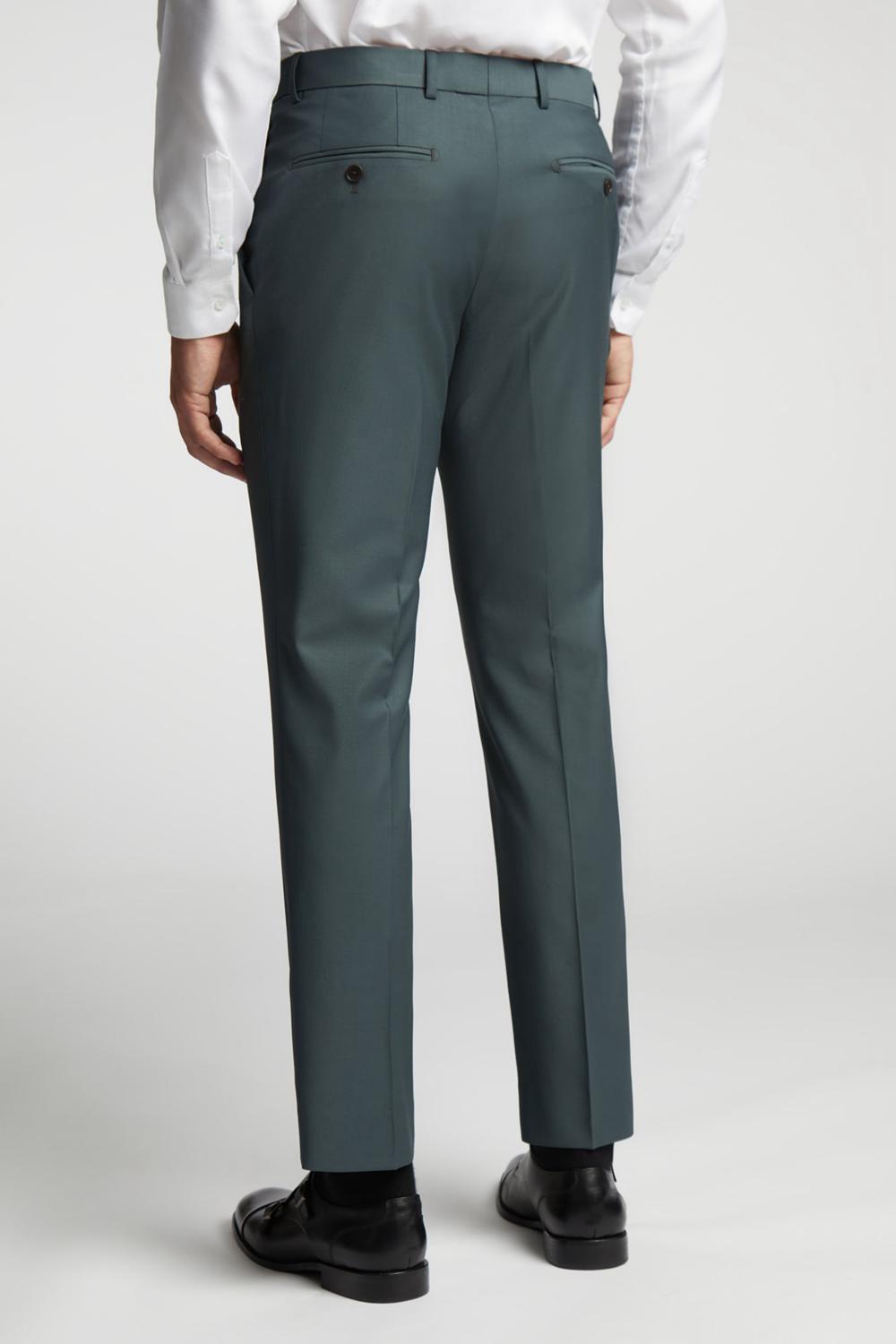 Green Men Ted Baker LUNANTS - Wool Blend Slim Suit Trousers | NZ  YVAU-83164